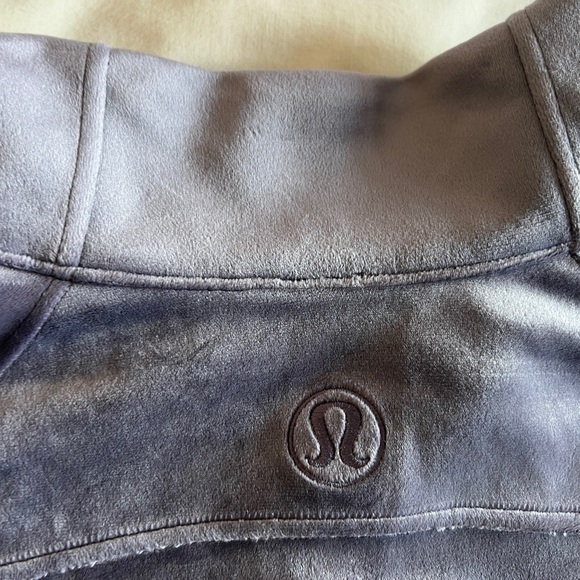 Lululemon Scuba Oversized Funnel-Neck Half Zip Velvet Sweater Sweatshirt Purple - Picture 15 of 15